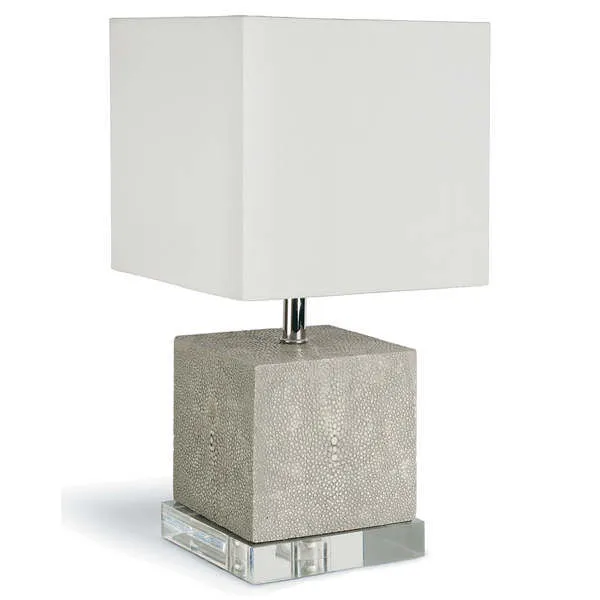 Product Image 1 for Sacha Ivory Grey Shagreen Mini Lamp from Regina Andrew Design