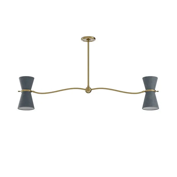 Product Image 1 for Gable Linear Chandelier with Shade from Regina Andrew Design