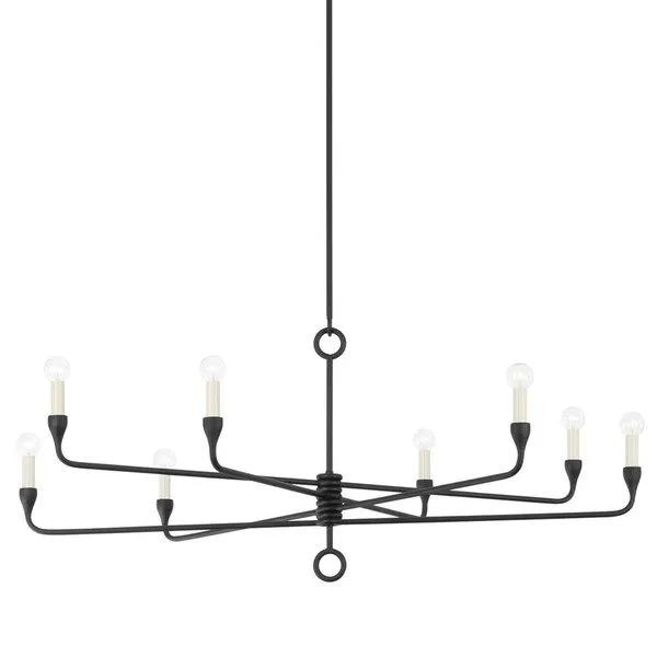 Product Image 1 for Orson Black Iron 8-Light Chandelier from Troy Lighting