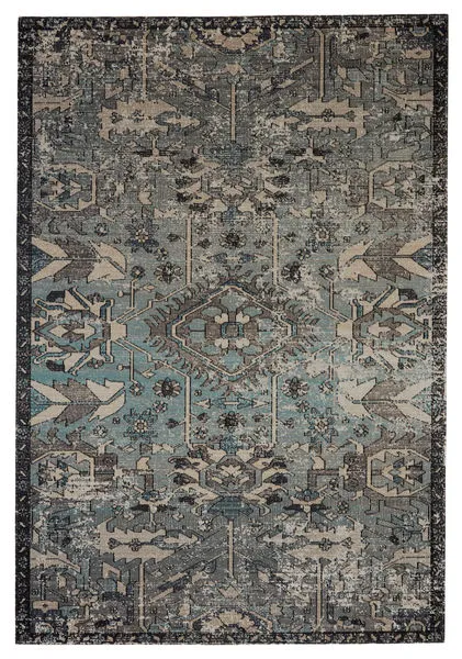 Product Image 1 for Ansilar Indoor/ Outdoor Medallion Blue/ Gray Rug from Jaipur 