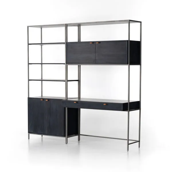 Product Image 4 for Trey Modular Wall Desk W/ 1 Bookcase from Four Hands