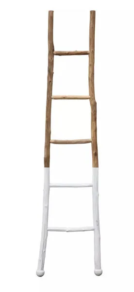 Product Image 3 for White Dipped Fir Ladder from Creative Co-Op