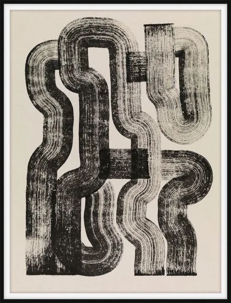 Product Image 1 for Blackened Brushstrokes I from Level 57 Art Studio