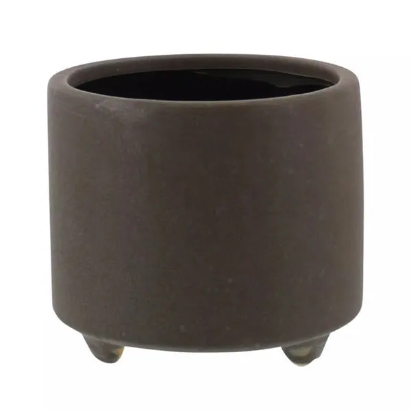 Product Image 1 for Simon Footed Planter, Ceramic, Grey / Matte Grey from Homart
