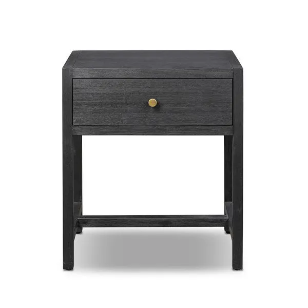 Product Image 1 for Sullivan Black Acacia Veneer Small Nightstand from Four Hands