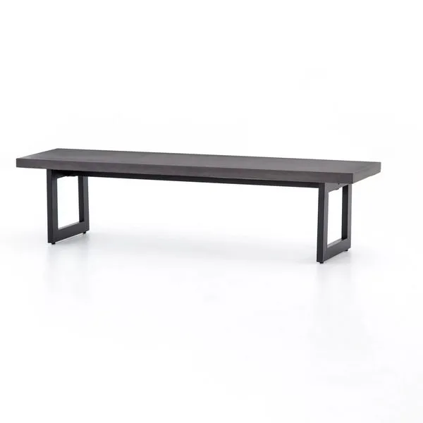 Product Image 1 for Judith Outdoor Dining Bench   Metal Base from Four Hands