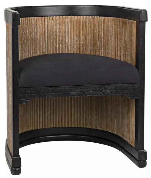 Product Image 5 for Carly Chair, Grey Wash, Hand Rubbed Black from Noir