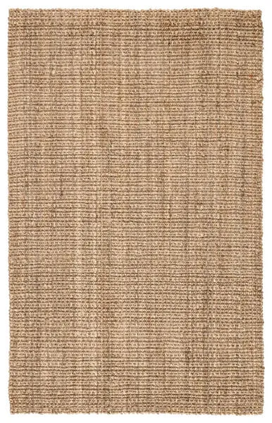 Top-down view showing rectangular shape and natural striations in taupe fibers