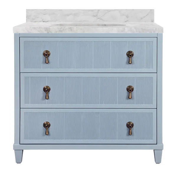 Product Image 1 for Enzo Light Blue Bath Vanity from Worlds Away