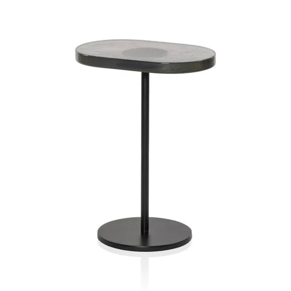 Product Image 1 for Vinia Light Blue Cast Glass End Table from Four Hands