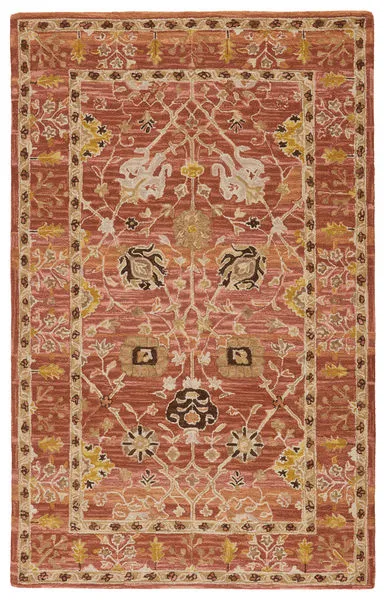 Product Image 2 for Vibe By Ahava Handmade Oriental Pink/ Gold Rug from Jaipur 