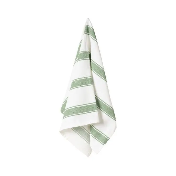 Product Image 1 for Alessa Kitchen Towel Herringbone Stripes , Set of 4 - Chive from Casafina