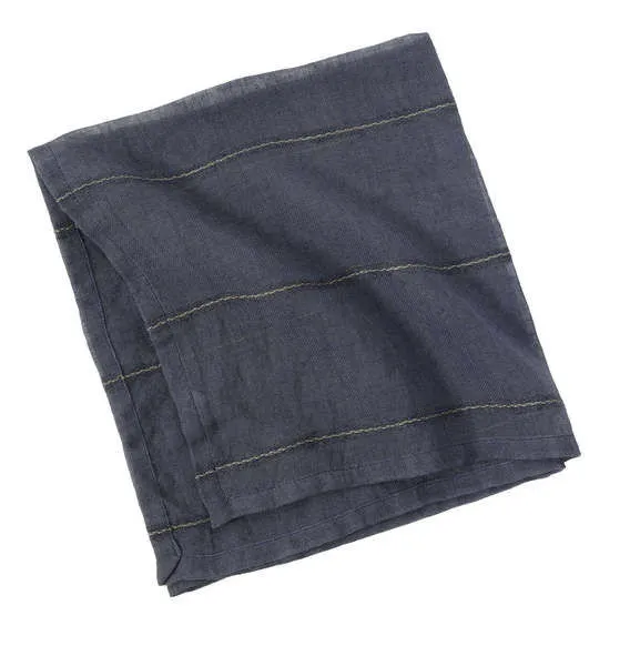 Product Image 1 for Rutherford Striped Napkins, Set of 4 - Navy from Pom Pom at Home