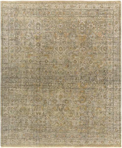 Product Image 1 for Reign Hand-Knotted Sage / Gold Rug - 8' x 10' from Surya