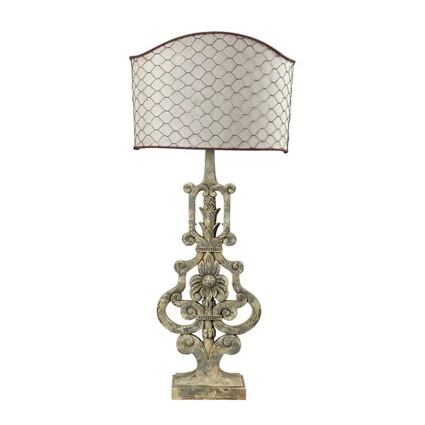 Product Image 1 for Avignon Table Lamp With Chicken Wire Shade from Elk Home