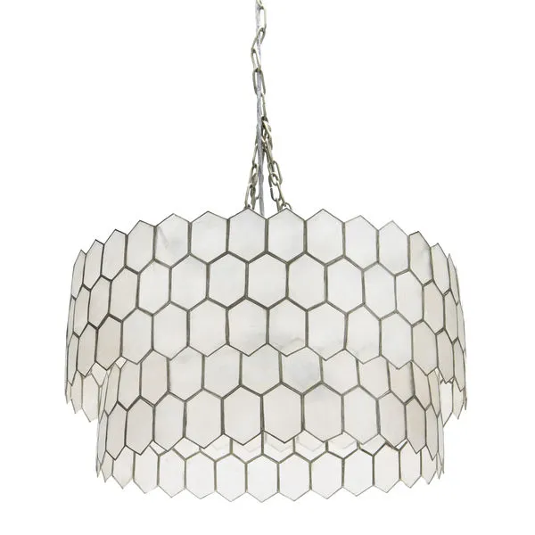 Product Image 1 for Celeste Capiz Chandelier from Creative Co-Op