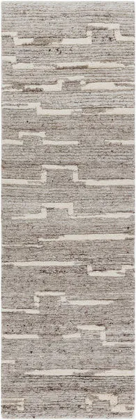 Product Image 1 for Manisa Global Medium Wool Gray / Brown Rug - 2'6" x 8' from Surya