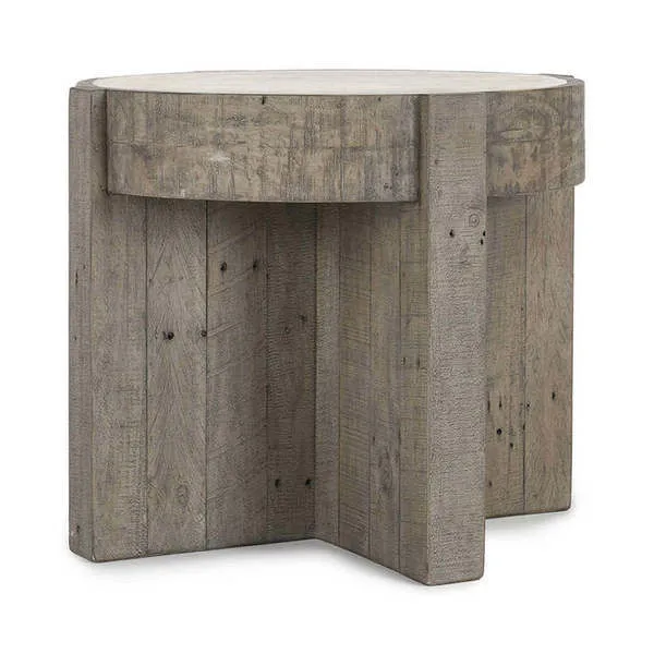 Product Image 1 for Sonoma Round Reclaimed Pine End Table from Classic Home Furnishings
