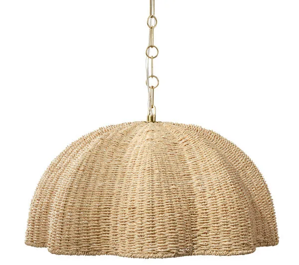Product Image 1 for Rosemary 1-Light Natural Palm Leaf Pendant from Jamie Young