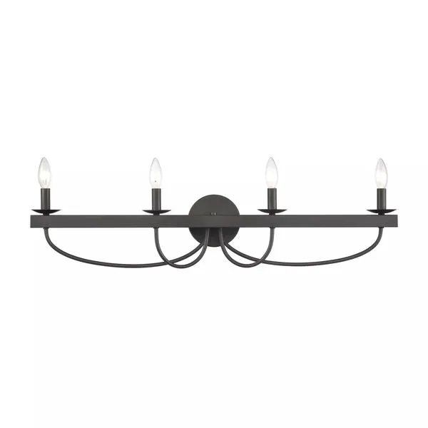 Product Image 1 for Williamson 4 Light Vanity Light In Black from Elk Lighting