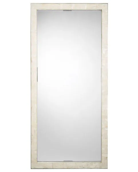 Product Image 1 for Monroe Mother of Pearl Rectangle Floor Mirror from Jamie Young