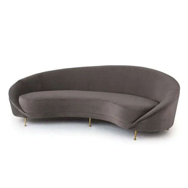 Product Image 2 for Whitney Curved Velvet Sofa from Regina Andrew Design