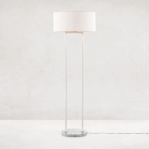 Product Image 1 for Noma Floor Lamp Polished White Terrazzo from Four Hands