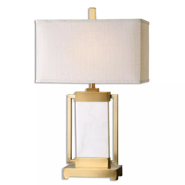 Product Image 2 for Uttermost Marnett White Marble Table Lamp from Uttermost