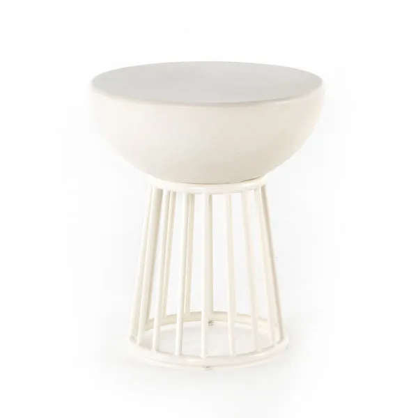 Product Image 2 for Denzel End Table White Concrete from Four Hands