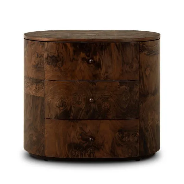 Product Image 1 for Raisa Walnut Burl Nightstand from Four Hands