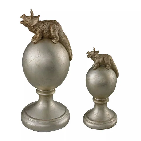 Product Image 1 for Set Of 2 Triceratops Finials from Elk Home