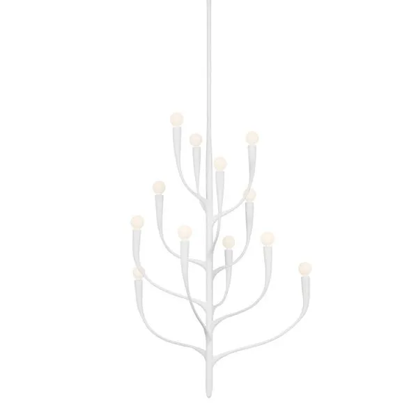 Product Image 1 for Labra White Plaster Chandelier from Hudson Valley