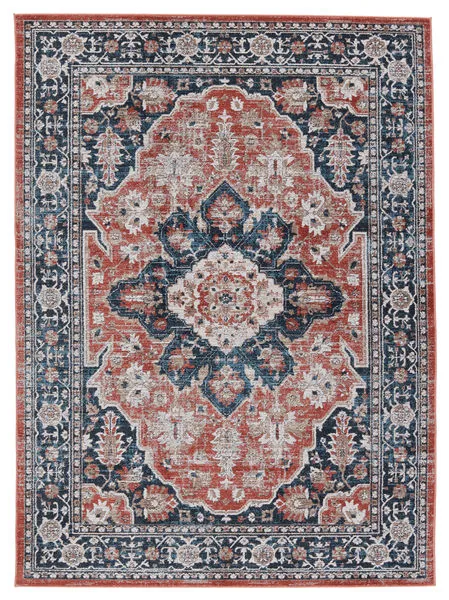 Product Image 2 for Vibe by Palama Medallion Blue/ Red Rug from Jaipur 