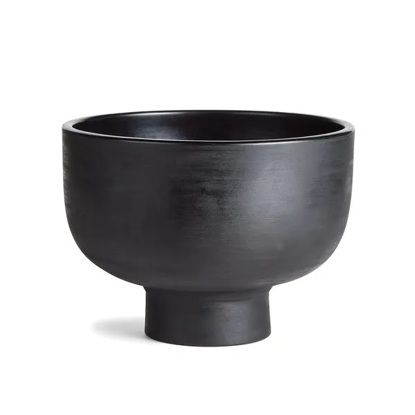 Product Image 1 for Zola Decorative Black Terracotta Footed Bowl from Napa Home And Garden