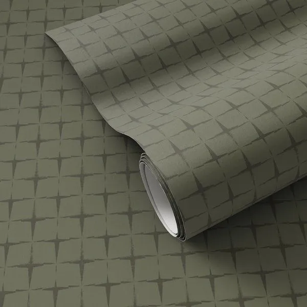 Product Image 1 for Blocking Olive Night I Wallpaper by Getty Images from Four Hands
