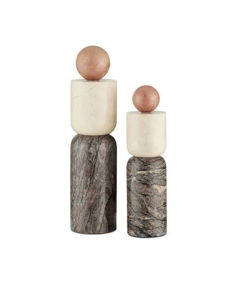 Product Image 6 for Moreno Marble Objects Set of 2 from Currey & Company