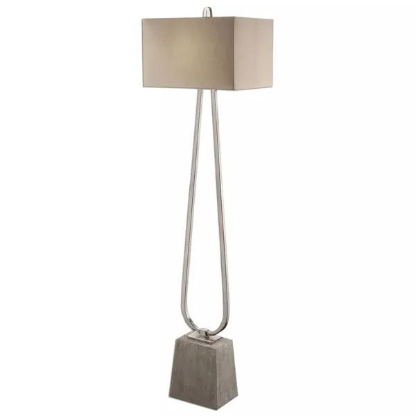 Product Image 1 for Uttermost Carugo Polished Nickel Floor Lamp from Uttermost