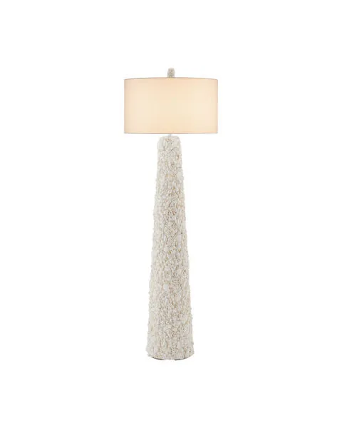 Product Image 1 for Turbinella White Floor Lamp from Currey & Company