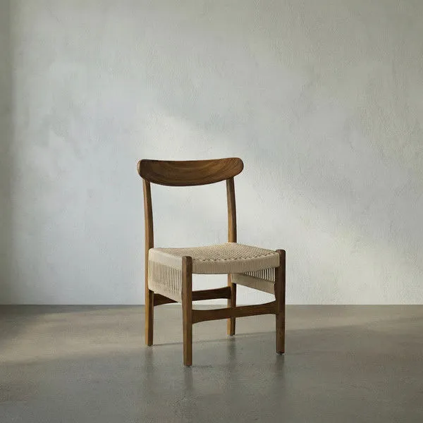 Product Image 1 for Shagira Teak with Woven Rope Chair from Noir