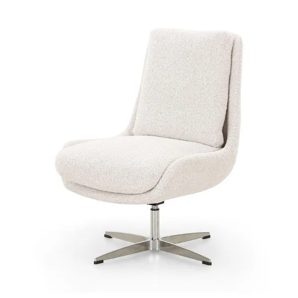Product Image 1 for Burbank Ivory Modern Desk Chair from Four Hands