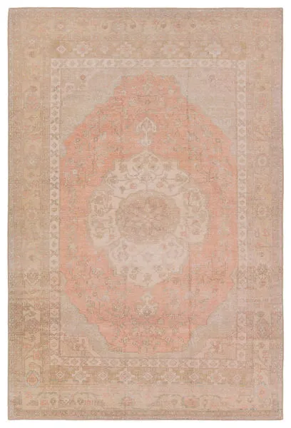 Product Image 1 for Adeline Medallion Orange/Tan Rug from Jaipur