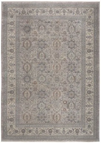 Product Image 6 for Marquette Gray / Blue Traditional Area Rug - 5' x 7'2" from Feizy Rugs