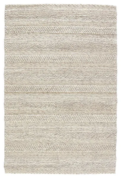 Product Image 1 for Lagom Handmade Solid Ivory/ Light Gray Area Rug from Jaipur 