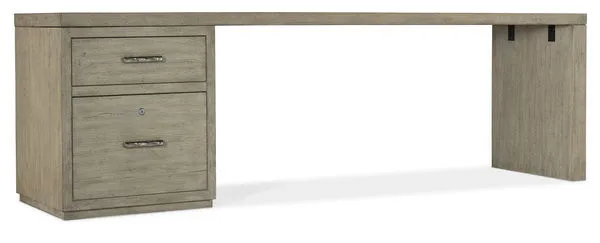 Product Image 1 for Linville Falls Oak Veneer 96" Desk with One File from Hooker Furniture