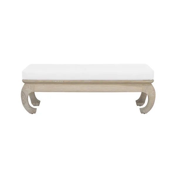 Product Image 2 for Ernest Sofa Bench Cerused Oak from Worlds Away