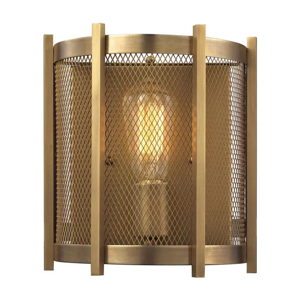 Product Image 1 for Rialto Collection 1 Light Sconce In Aged Brass from Elk Lighting