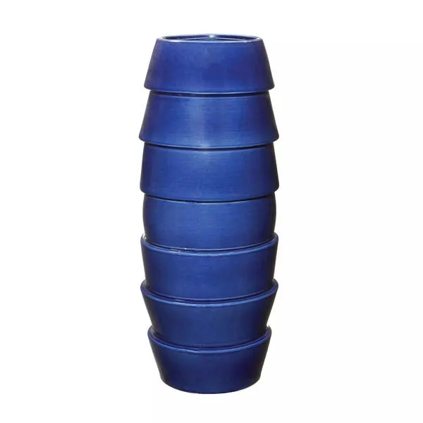 Product Image 1 for Denim Crackle Layered Vessel from Elk Home