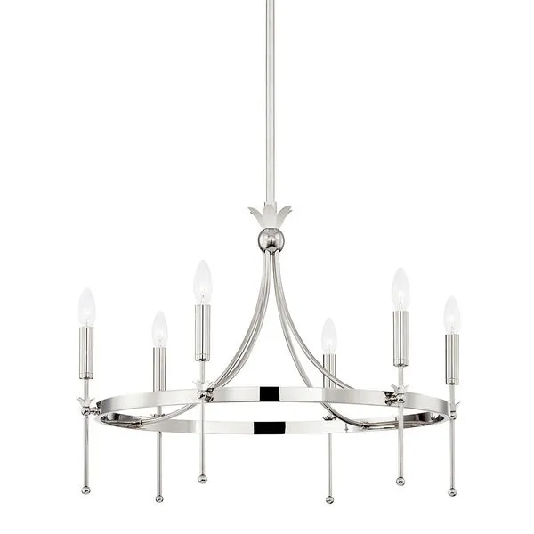Product Image 1 for Gates 6 Light Chandelier from Hudson Valley