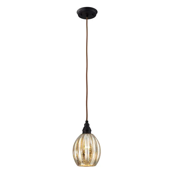 Product Image 1 for Danica 1 Light Pendant In Oiled Bronze from Elk Lighting