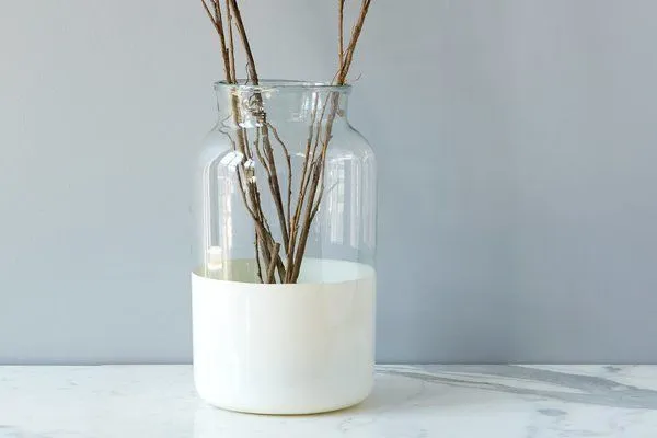 Product Image 1 for White Colorblock Mason Jar from etรบHOME